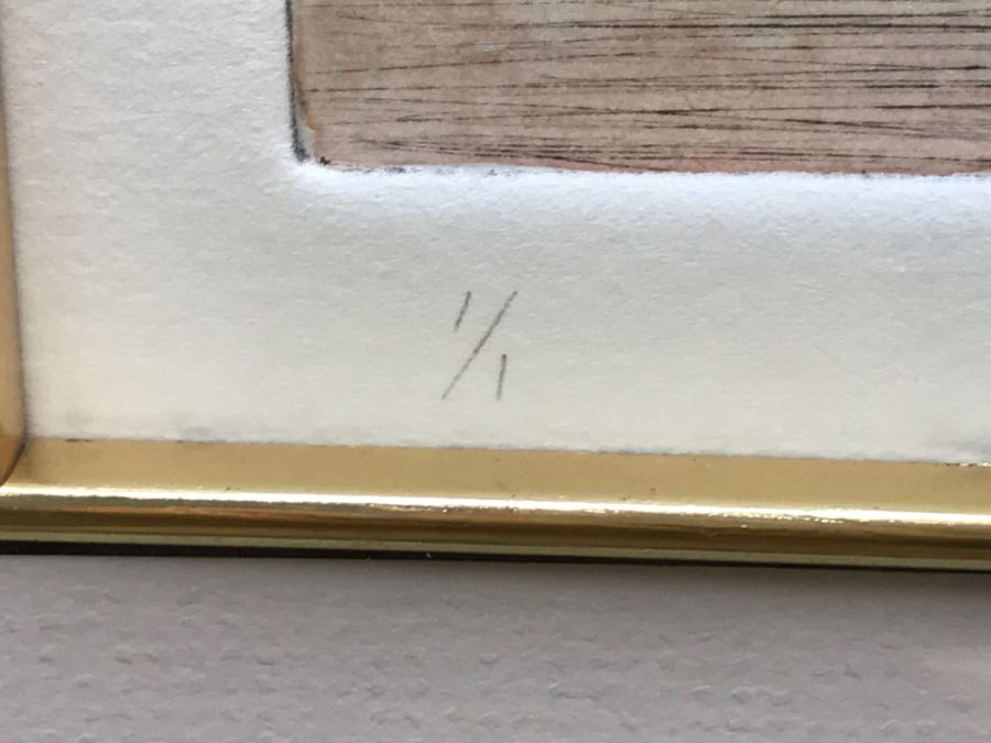 Susan Milliken Etching Of Girl With Doll Hand Signed 1 Of 1 [Photo 9]