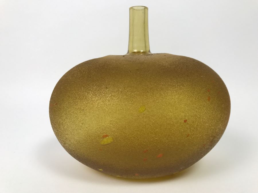 Kosta Boda Art Glass Vase Signed B. Vallien Bertil [Photo 1]