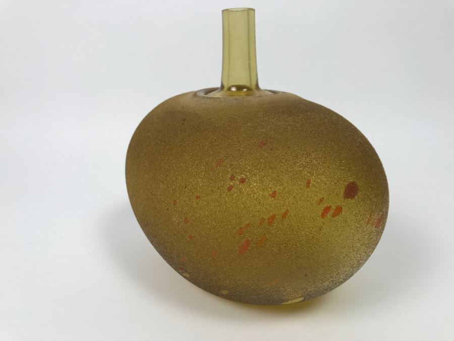 Kosta Boda Art Glass Vase Signed B. Vallien Bertil [Photo 7]