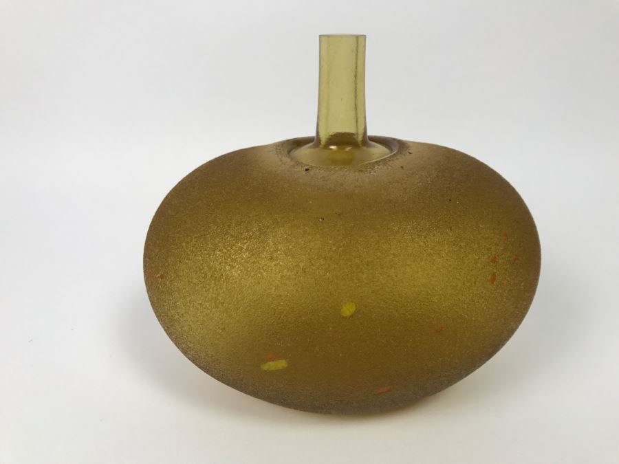 Kosta Boda Art Glass Vase Signed B. Vallien Bertil [Photo 3]