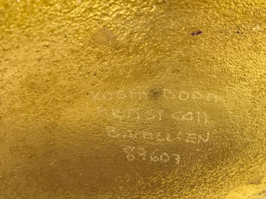 Kosta Boda Art Glass Vase Signed B. Vallien Bertil [Photo 9]