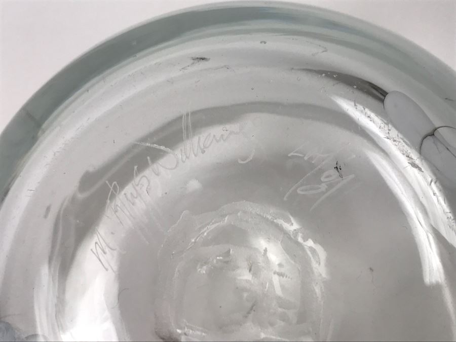 Signed M. Rhys Williams Art Glass Vase [Photo 10]