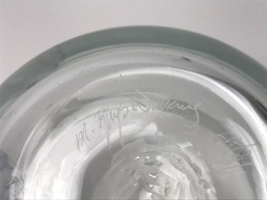 Signed M. Rhys Williams Art Glass Vase [Photo 12]