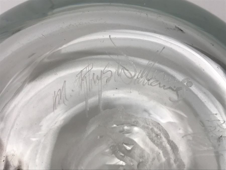 Signed M. Rhys Williams Art Glass Vase [Photo 2]