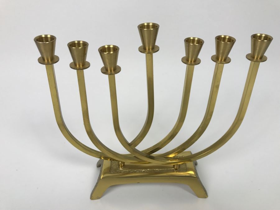 Israel Wainberg Brass Menorah [Photo 3]
