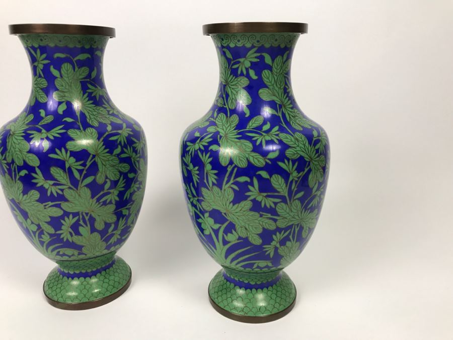 Pair Of Chinese Cloisonne Vases [Photo 6]
