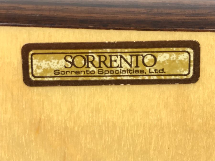 Lockable Sorrento Italian Music Box With Detailed Wooden Inlay Work Reuge Swiss Musical Movement Phantom Of The Opera [Photo 17]