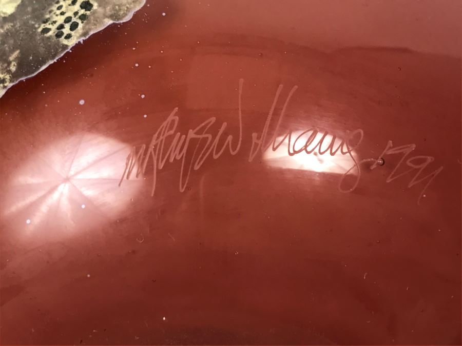 Signed M. Rhys Williams Art Glass Vase [Photo 9]