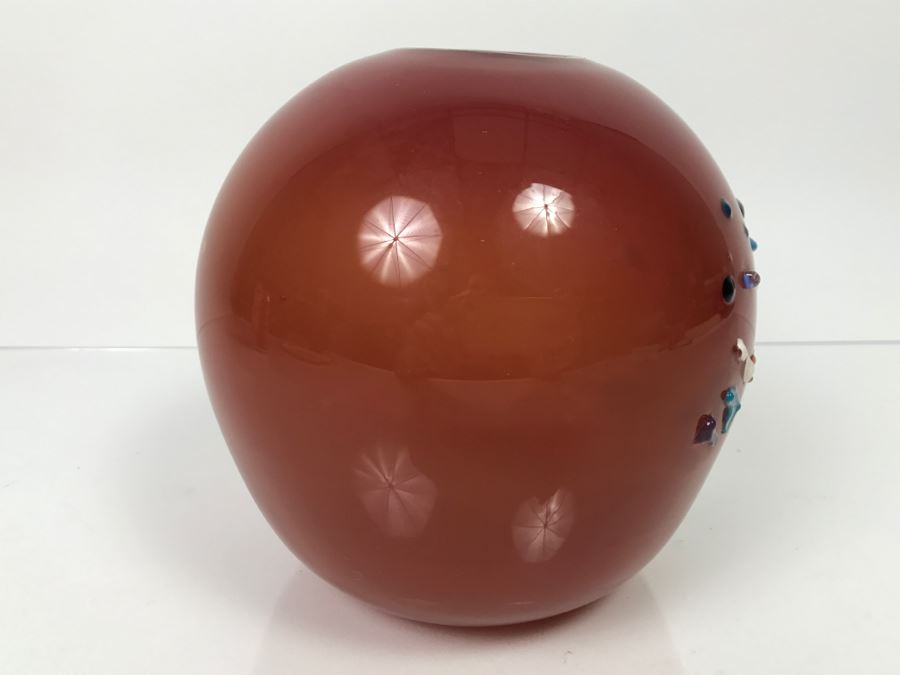 Signed M. Rhys Williams Art Glass Vase [Photo 8]