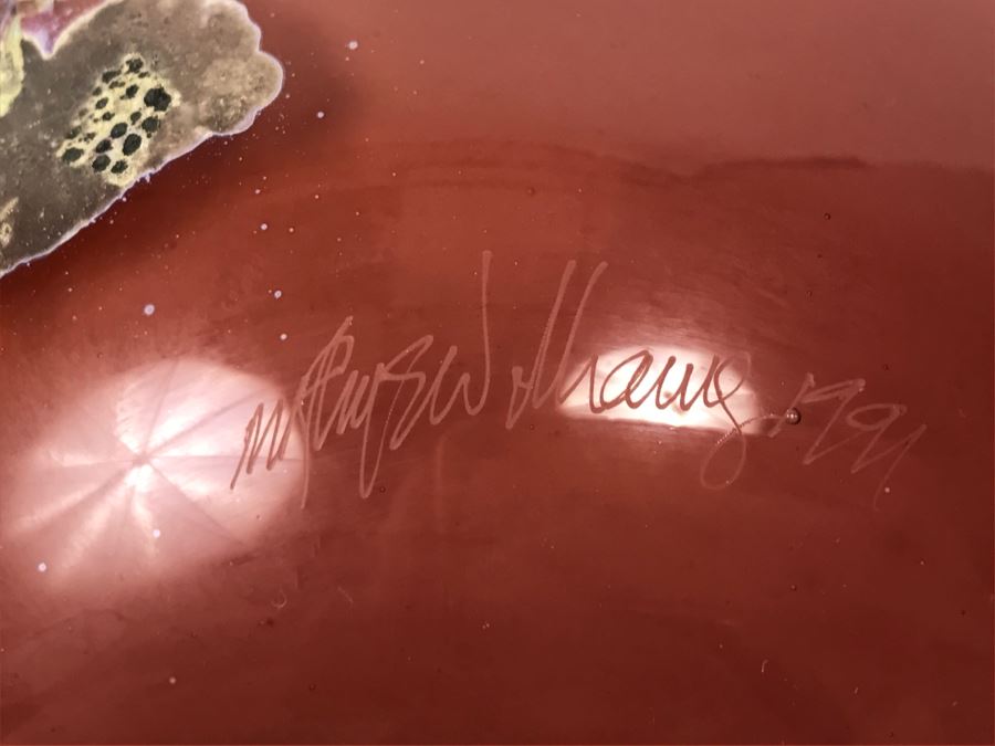 Signed M. Rhys Williams Art Glass Vase [Photo 10]