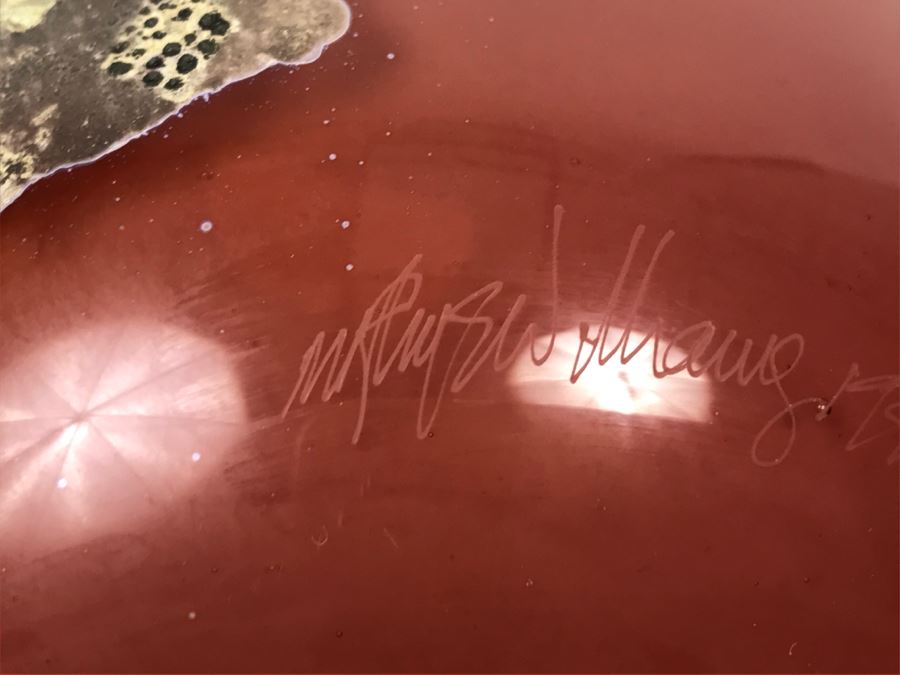 Signed M. Rhys Williams Art Glass Vase [Photo 11]