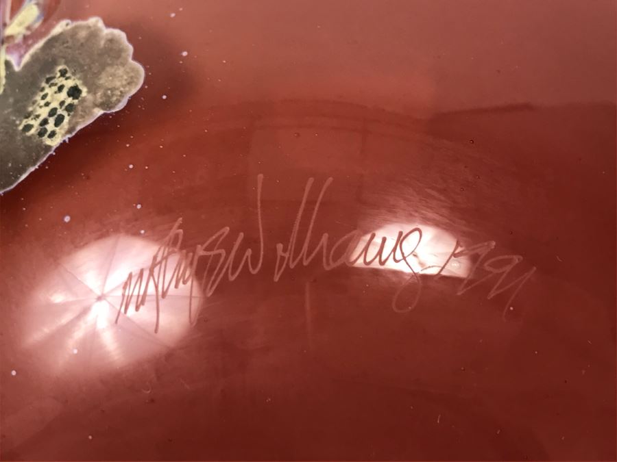 Signed M. Rhys Williams Art Glass Vase [Photo 12]