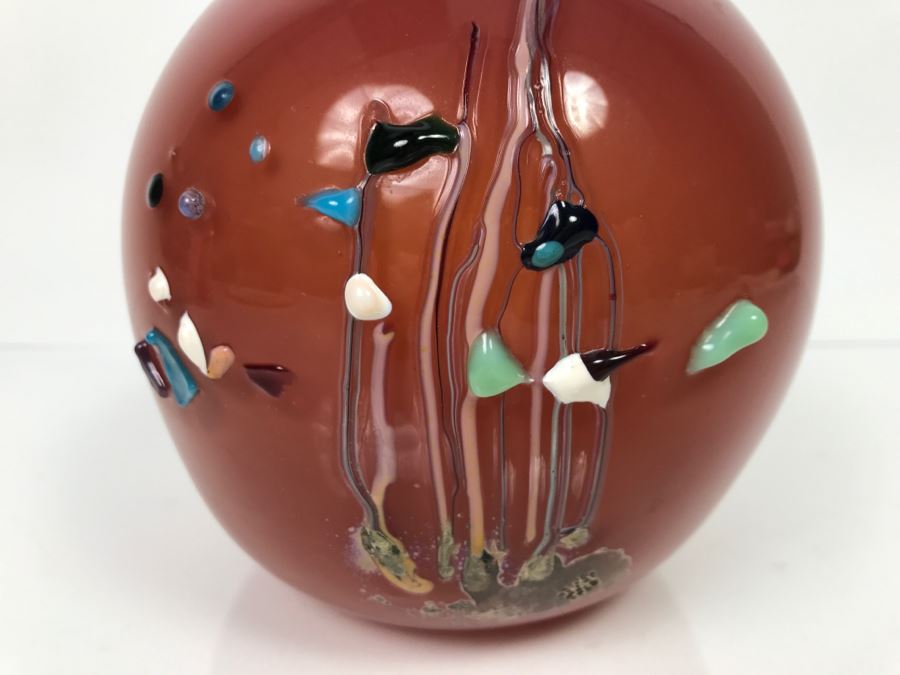 Signed M. Rhys Williams Art Glass Vase [Photo 4]