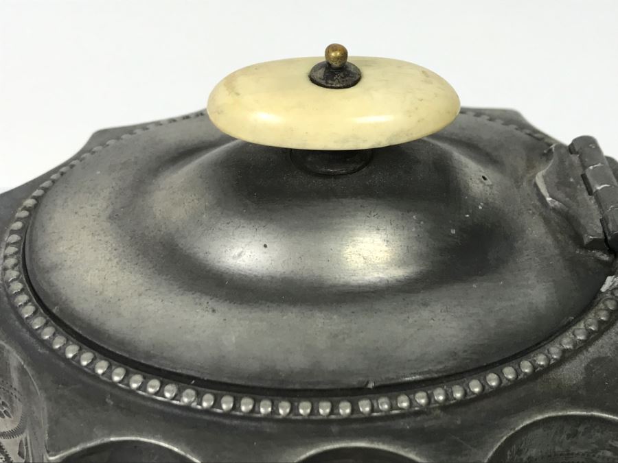 Antique 1870 EP Teapot With Chased Design By D & A [Photo 6]