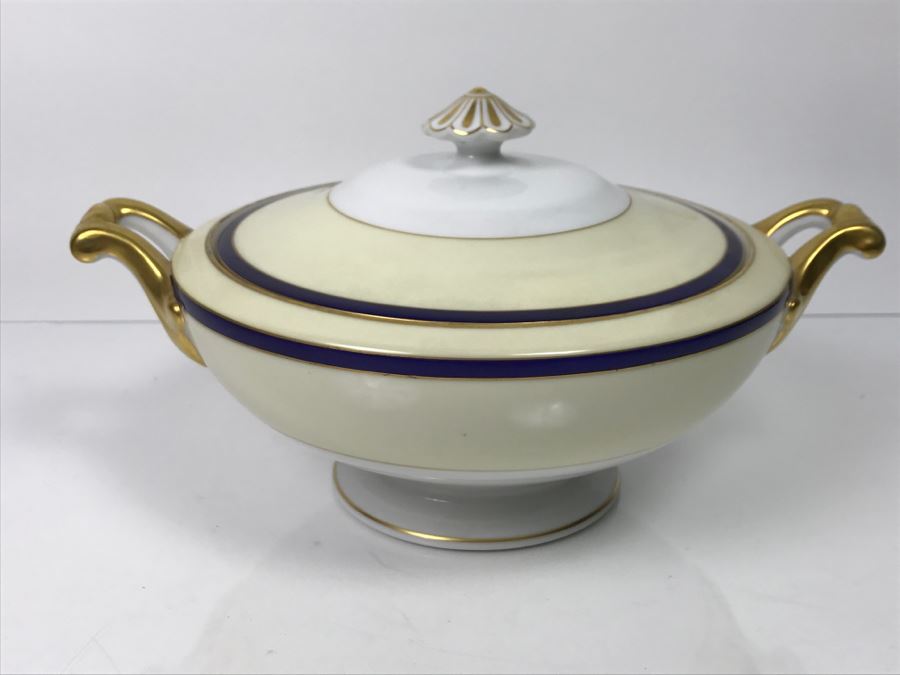 Hand Painted Meito China Covered Bowl Made In Japan [Photo 7]