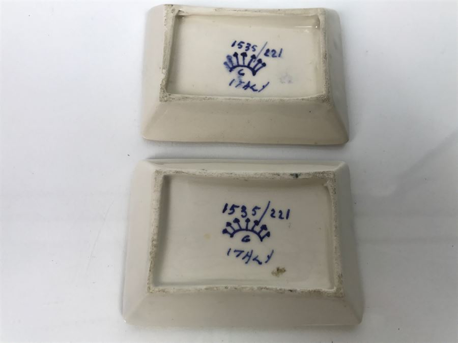 Pair Of Capodimonte Small Trays Italy [Photo 6]