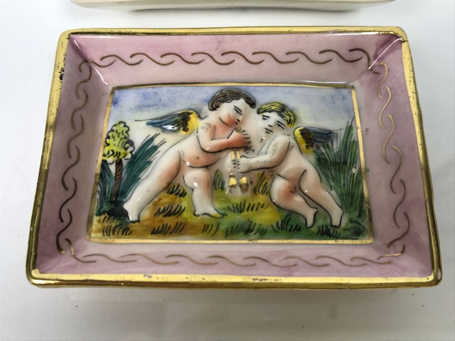 Pair Of Capodimonte Small Trays Italy [Photo 2]