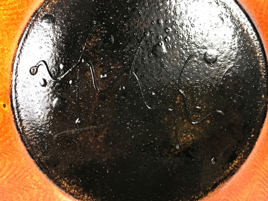 Signed Art Glass Plate With Stand [Photo 9]