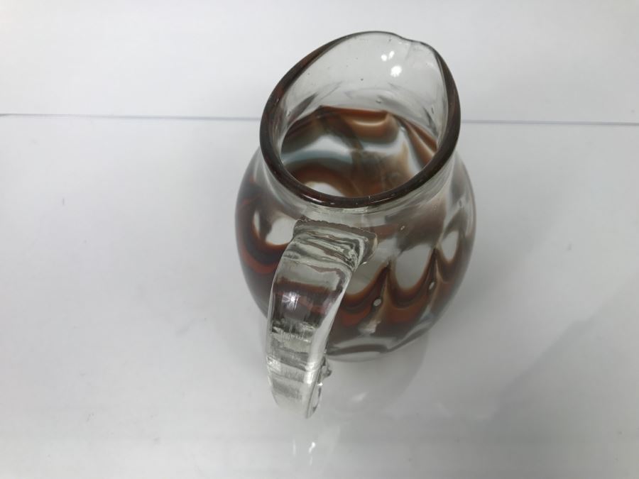 Signed M. Rhys Williams Art Glass Pitcher [Photo 8]