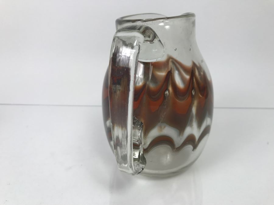 Signed M. Rhys Williams Art Glass Pitcher [Photo 7]