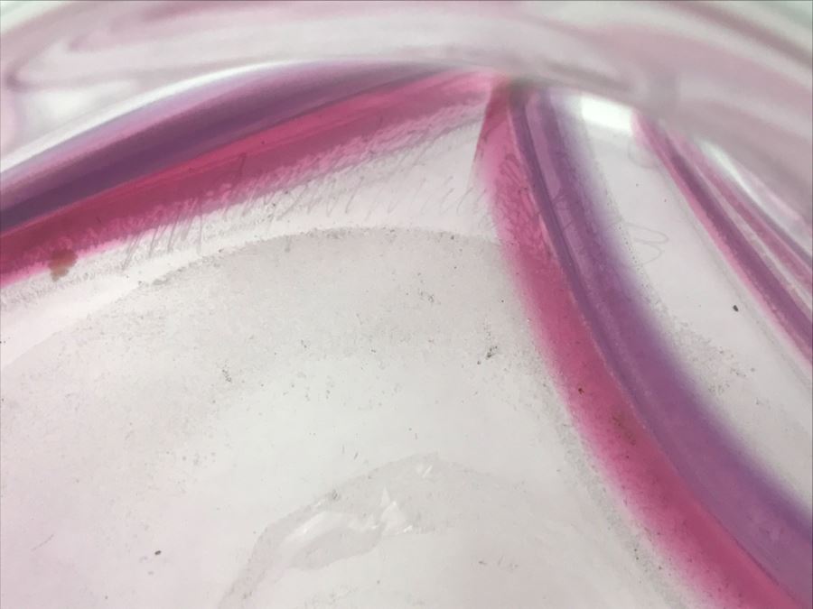 Signed M. Rhys Williams Art Glass Bowl [Photo 8]