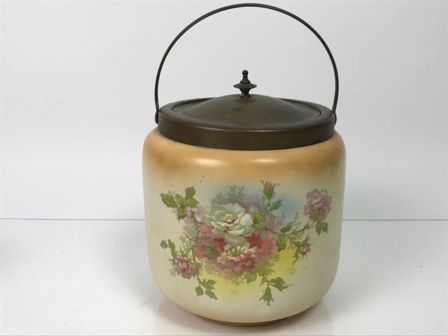 S.F. & Co England Handled Jar With Lid Compliments Of Peek. Frean & Co [Photo 3]