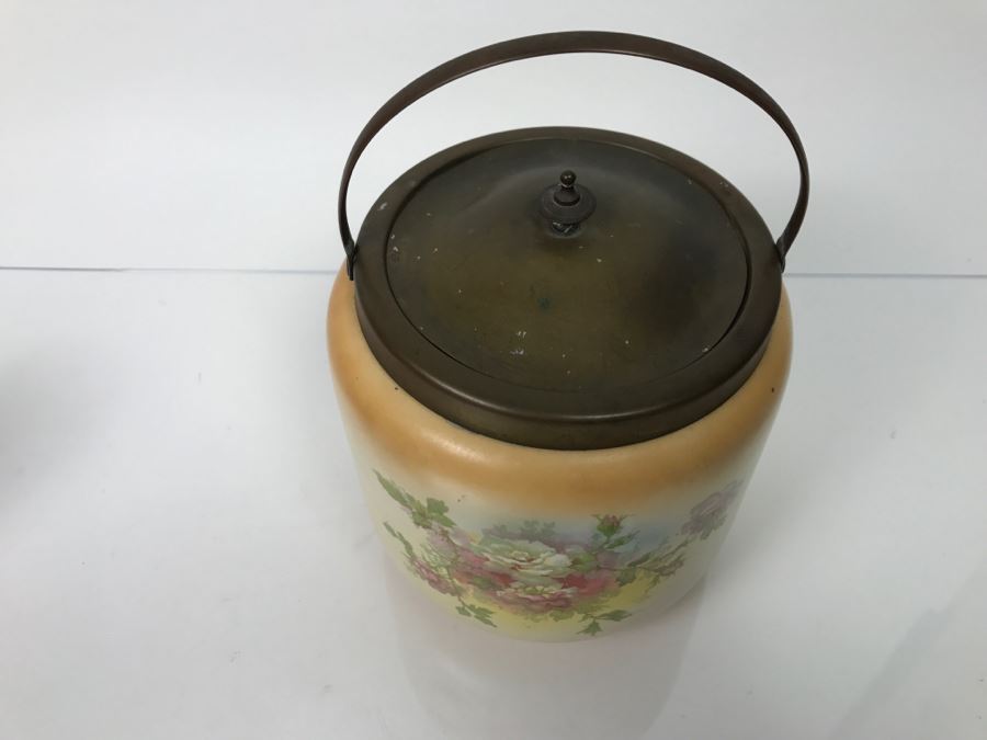 S.F. & Co England Handled Jar With Lid Compliments Of Peek. Frean & Co [Photo 7]