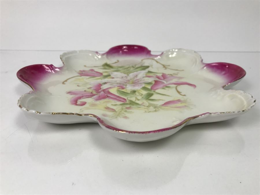 Hand Painted P. T. Germany Oyster Plate [Photo 11]