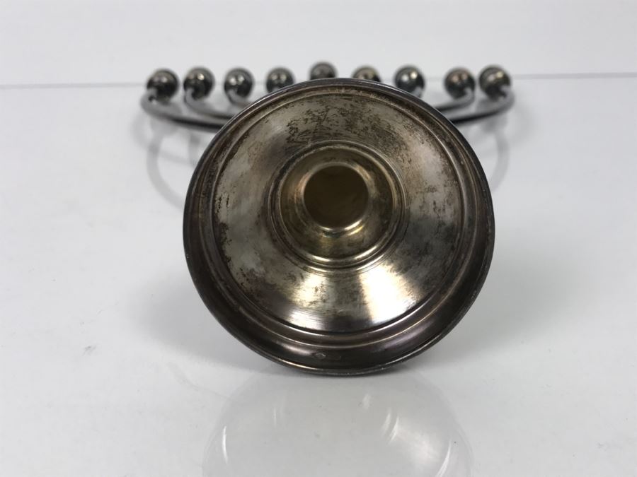 Sterling Silver Menorah Made In Israel 94.7g [Photo 10]