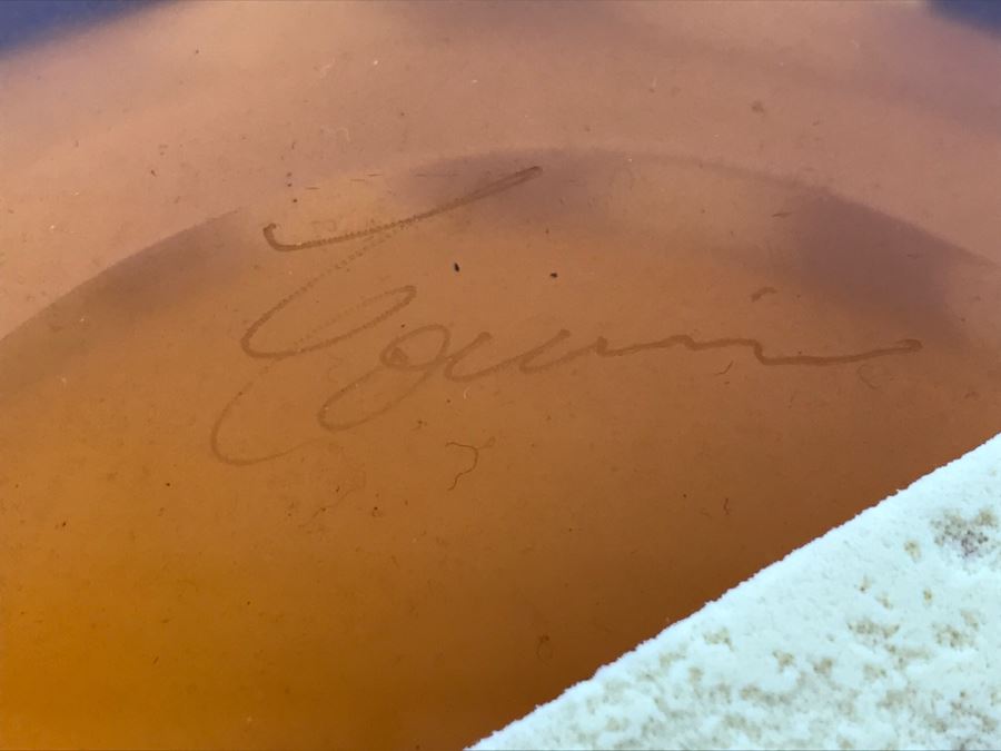 Vintage Signed 1999 Limited Edition Art Glass Bowl 137/500 BE8380 [Photo 9]