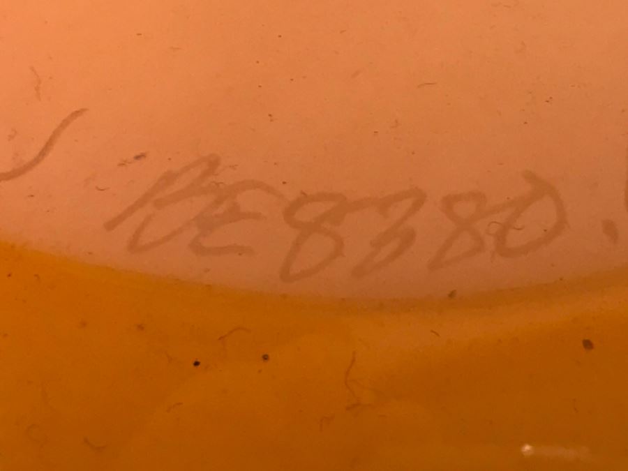 Vintage Signed 1999 Limited Edition Art Glass Bowl 137/500 BE8380 [Photo 13]