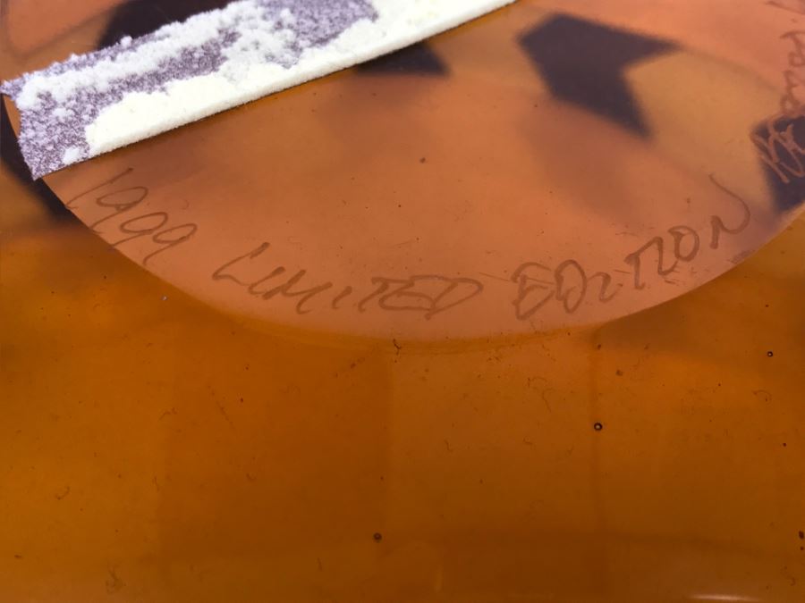 Vintage Signed 1999 Limited Edition Art Glass Bowl 137/500 BE8380 [Photo 3]