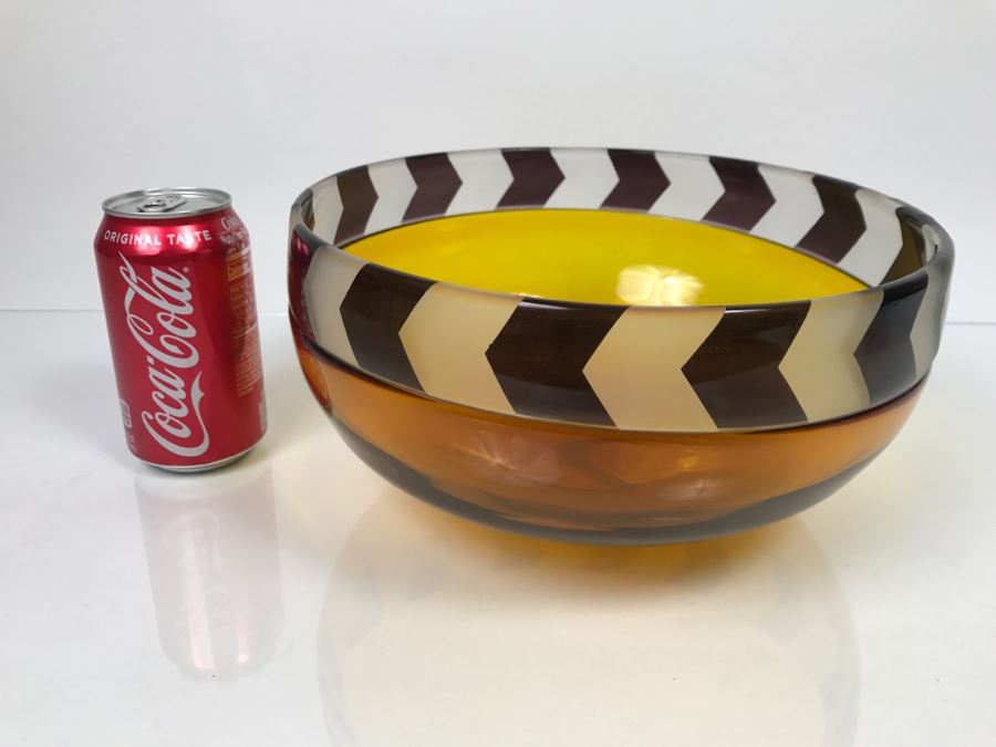 Vintage Signed 1999 Limited Edition Art Glass Bowl 137/500 BE8380 [Photo 1]