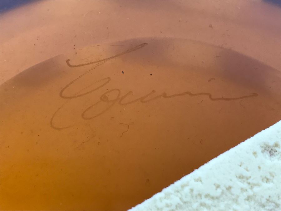 Vintage Signed 1999 Limited Edition Art Glass Bowl 137/500 BE8380 [Photo 2]