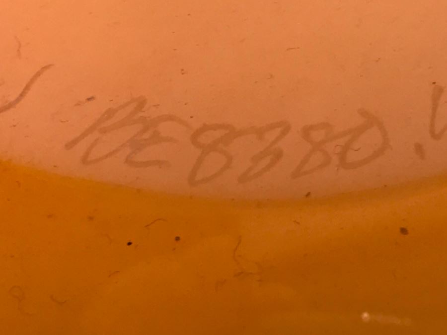 Vintage Signed 1999 Limited Edition Art Glass Bowl 137/500 BE8380 [Photo 14]
