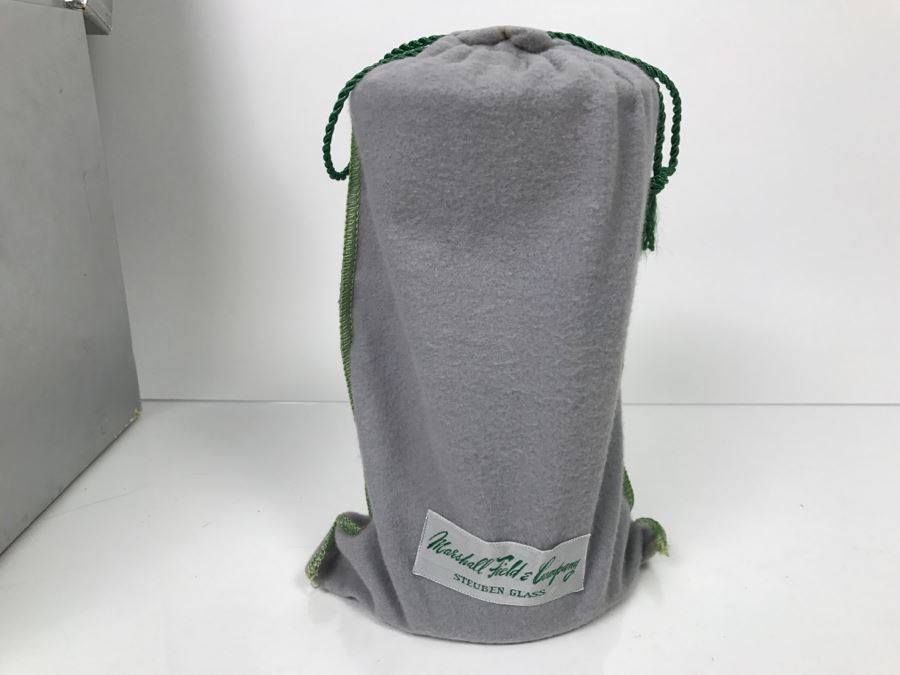 Set Of (6) Steuben Glass Water Goblets With Covers And Original Box Retails For $1,200 Without Box [Photo 6]