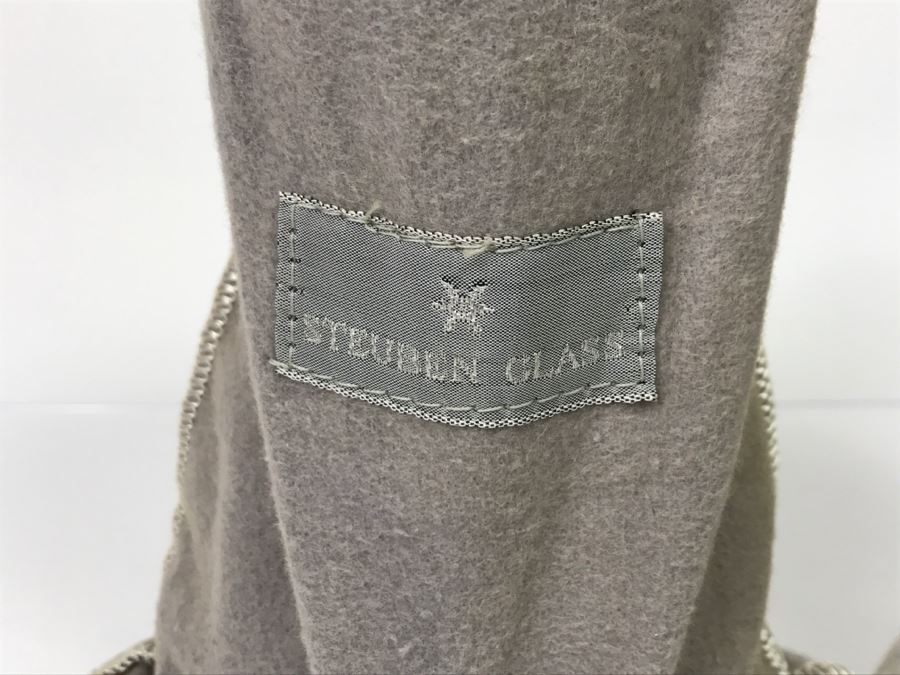 Set Of (2) Steuben Glass Water Goblets With Covers Retails For $400 [Photo 4]