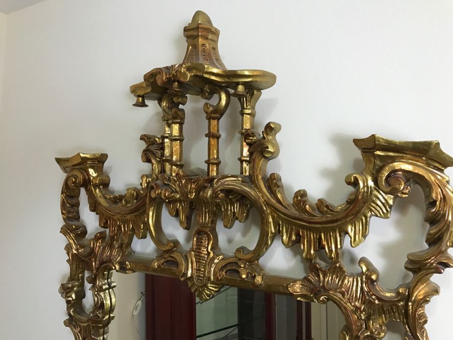 Stunning Gilded Ornate Wall Mirror [Photo 4]