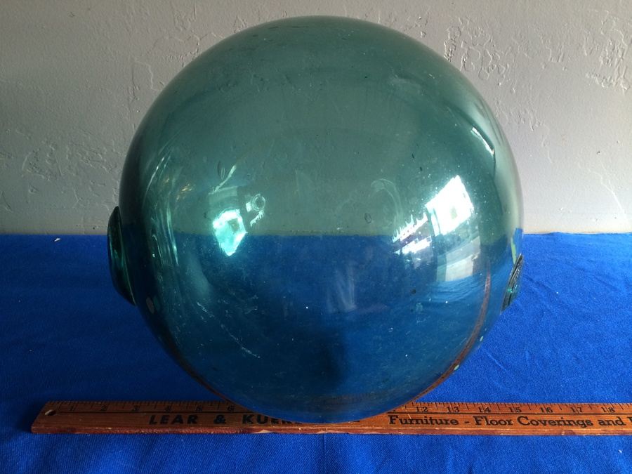 Large Handblown Fishing Net Float [Photo 1]