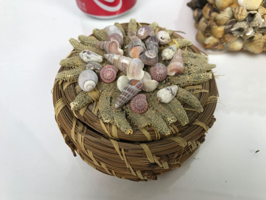 Collection Of (3) Vintage Seashell Boxes [Photo 6]