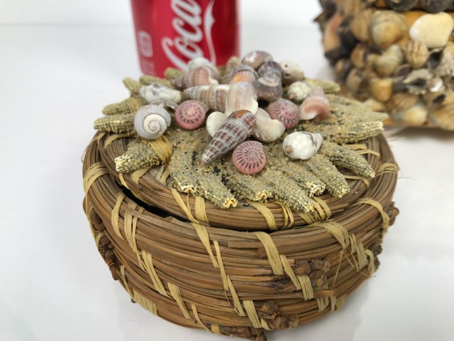 Collection Of (3) Vintage Seashell Boxes [Photo 5]