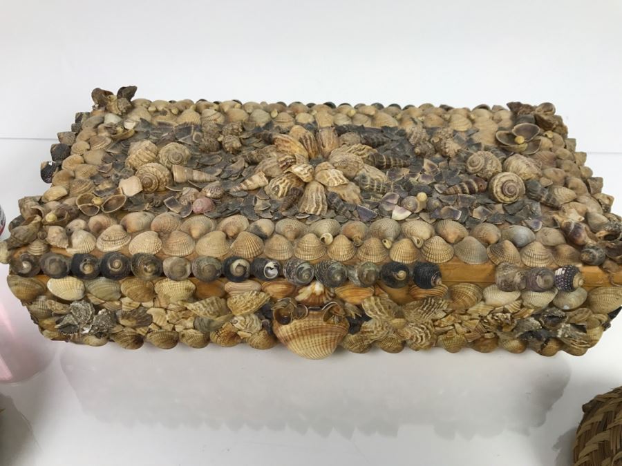 Collection Of (3) Vintage Seashell Boxes [Photo 2]