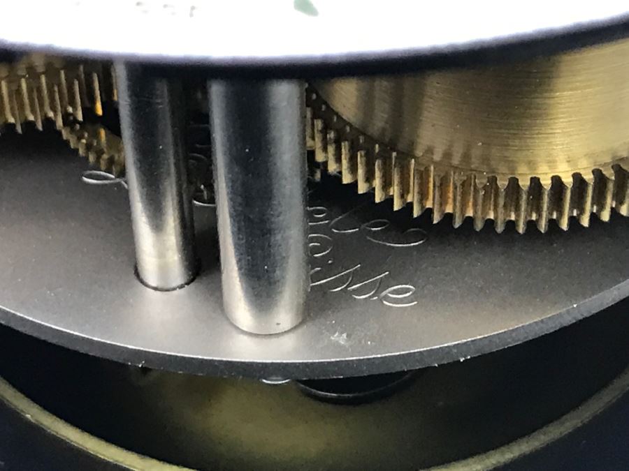 Zenith Le Locle Swiss Pendulum Mantel Clock With Shelf Case Hand Painted By Chautems Estimate $400-$500 [Photo 21]