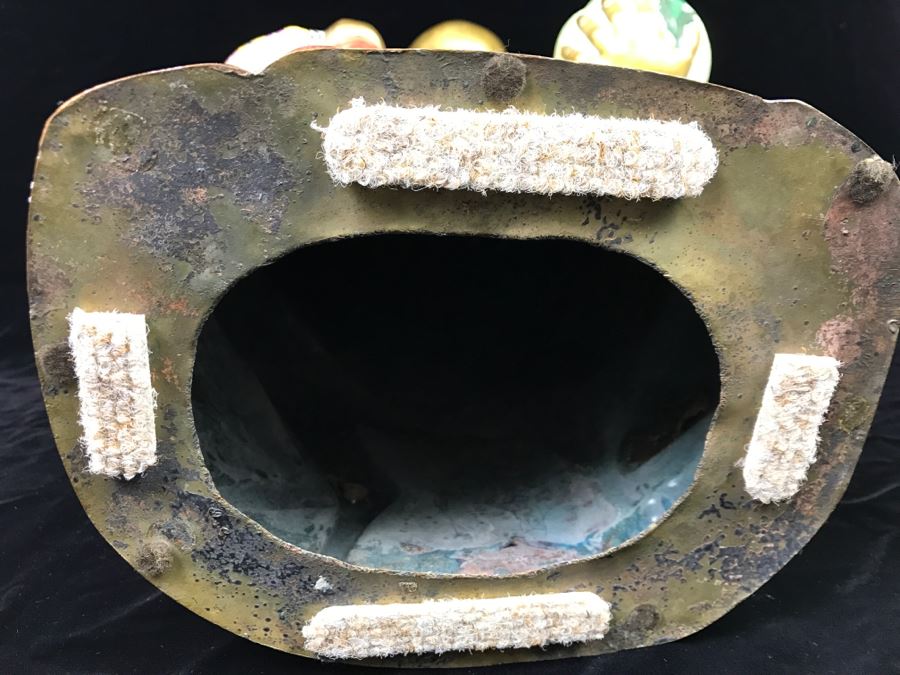 Large Chinese Cloisonne Figure Of Sage Holding Staff [Photo 33]