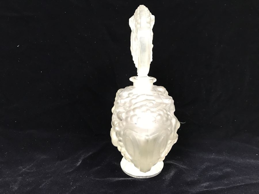 R. LALIQUE SIGNED ANTIQUE Frosted Glass Paris France # 77 Perfume Bottle Stunning [Photo 14]