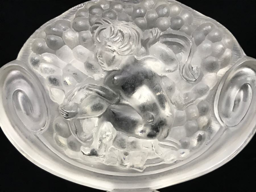 R. LALIQUE SIGNED ANTIQUE Frosted Glass Paris France # 77 Perfume Bottle Stunning [Photo 10]