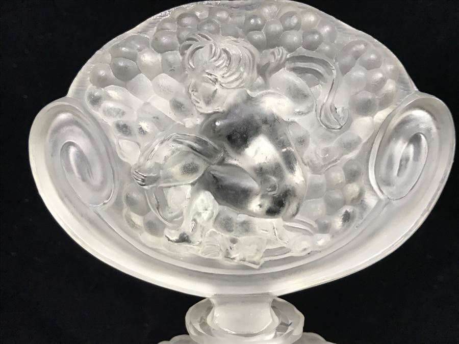 R. LALIQUE SIGNED ANTIQUE Frosted Glass Paris France # 77 Perfume Bottle Stunning [Photo 9]