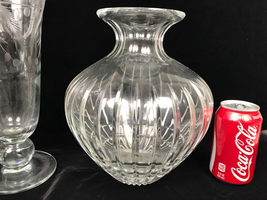 Pair Of Crystal Vases [Photo 2]