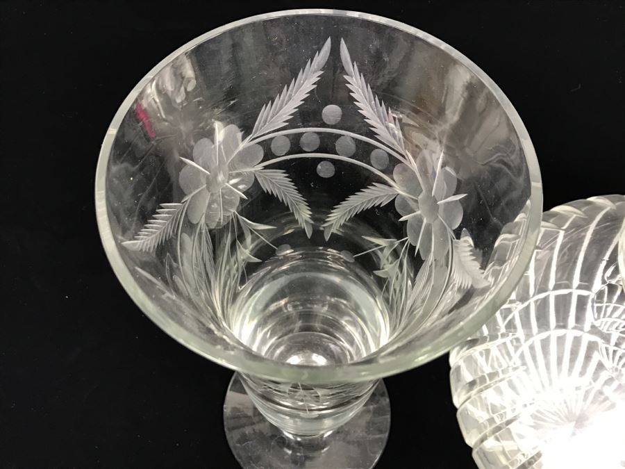 Pair Of Crystal Vases [Photo 9]