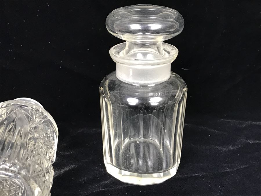 (3) Glass Bottles One With Sterling Silver Neck [Photo 10]